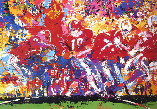 Alabama Hand Off LeRoy Neiman Originals 702-222-2221