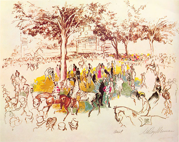 Ascot Paddock LeRoy Neiman Originals 702-222-2221