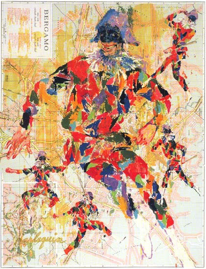 Bergamo Harlequin LeRoy Neiman Originals 702-222-2221