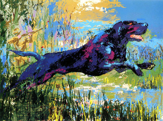 Black Labrador by LeRoy Neiman Originals call 702-222-2221 NeimansOnly.com