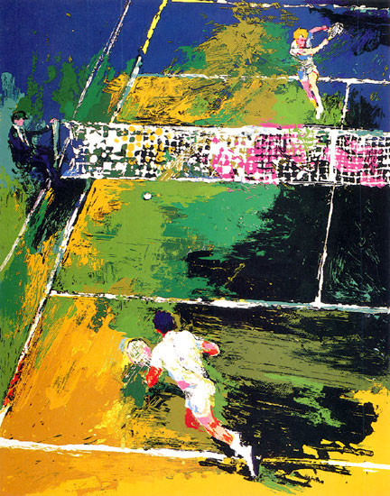 Blood Tennis LeRoy Neiman Originals 702-222-2221