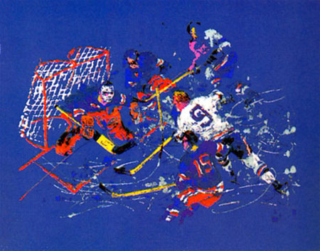 Blue Hockey LeRoy Neiman Originals 702-222-2221