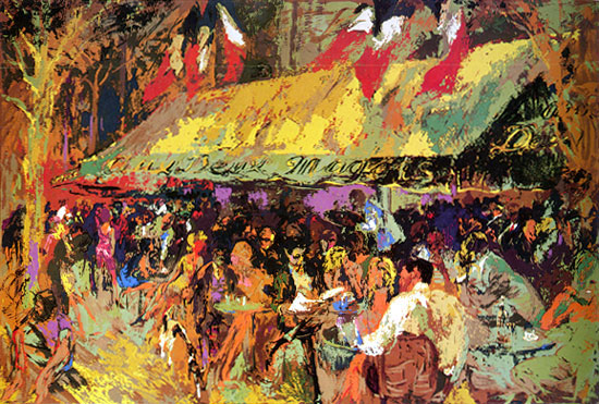 Caf Deux Magots LeRoy Neiman Originals 702-222-2221