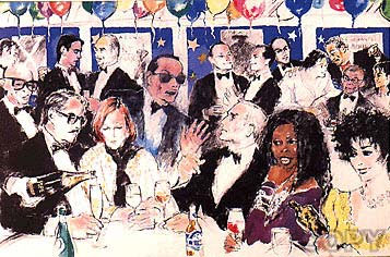 Celebrity Night At Spago LeRoy Neiman Originals 702-222-2221