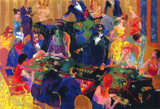 Desert Inn Baccarat LeRoy Neiman Originals 702-222-2221