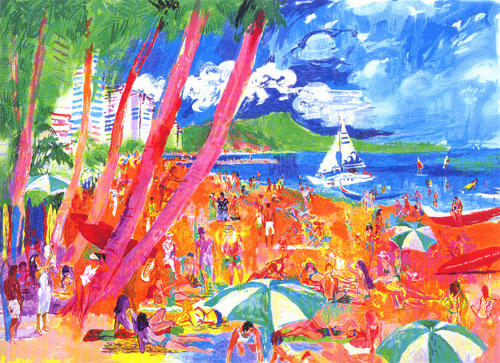 Diamond Head- Hawaii LeRoy Neiman Originals 702-222-2221