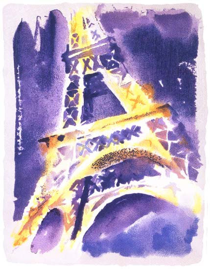 Eiffel Tower LeRoy Neiman Originals 702-222-2221