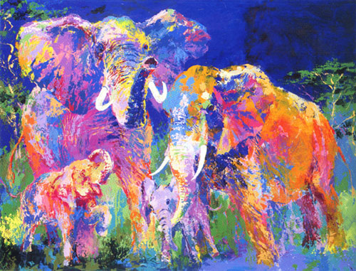 Elephant Family LeRoy Neiman Originals 702-222-2221