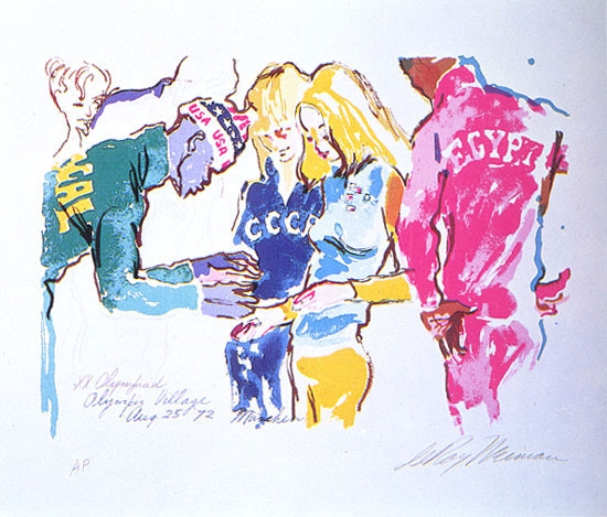 Exchanging Pins LeRoy Neiman Originals 702-222-2221