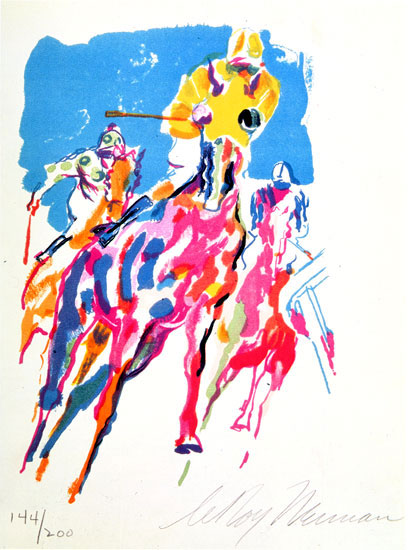 Home Stretch LeRoy Neiman Originals 702-222-2221