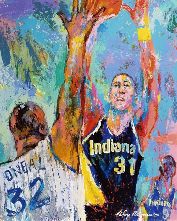 Portrait of Reggie Miller #31 LeRoy Neiman Originals 702-222-2221