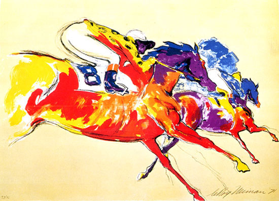 Into The Turn LeRoy Neiman Originals 702-222-2221