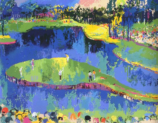 Island Hole At Sawgrass LeRoy Neiman Originals 702-222-2221