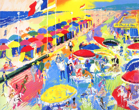 La Plage A Deauville LeRoy Neiman Originals 702-222-2221