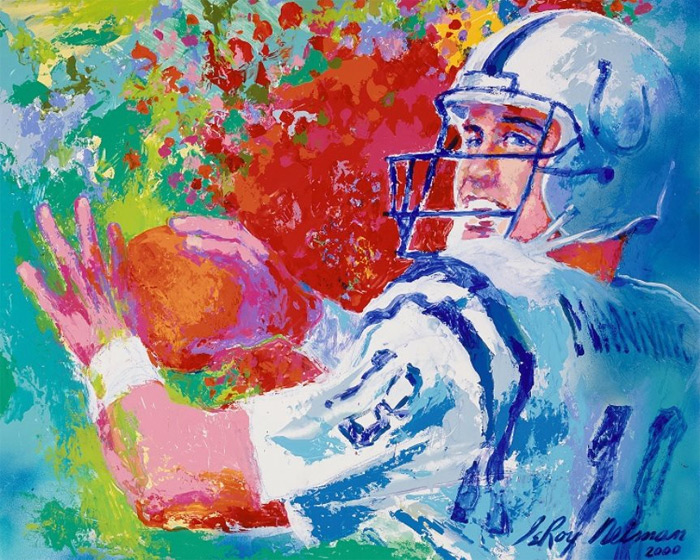 Peyton Manning LeRoy Neiman Originals 702-222-2221