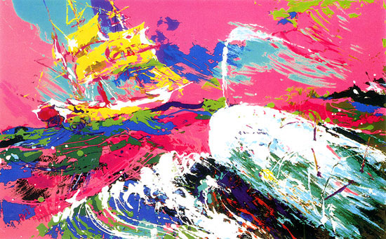 Moby Dick Assaulting The Pequod LeRoy Neiman Originals 702-222-2221