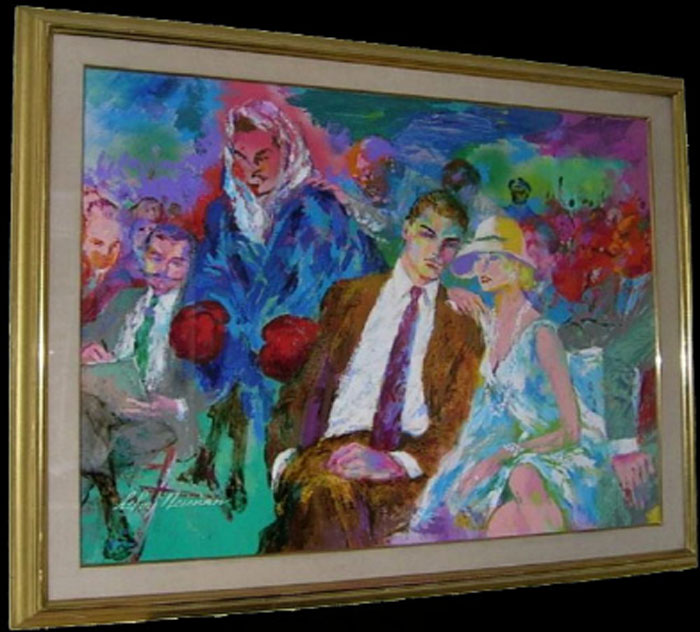 Boxing Couple LeRoy Neiman Originals 702-222-2221