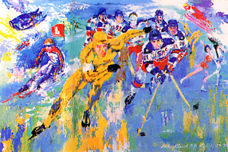 Neimans Lake Placid  1980 LeRoy Neiman Originals 702-222-2221