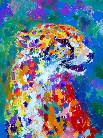 Portrait Of The Cheetah LeRoy Neiman Originals 702-222-2221