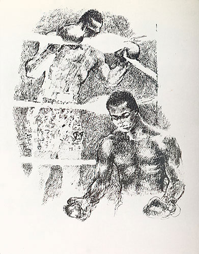 Pre-Fight Prayers LeRoy Neiman Originals 702-222-2221