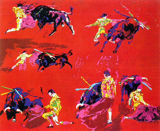 Red Corrida LeRoy Neiman Originals 702-222-2221