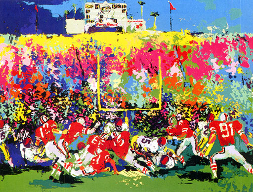 Rosebowl (USC & Ohio State) LeRoy Neiman Originals 702-222-2221