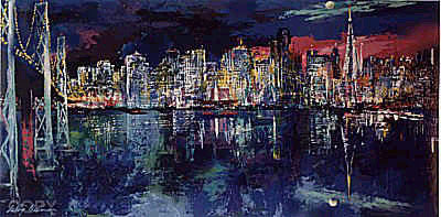 San Francisco Nocturne LeRoy Neiman Originals 702-222-2221