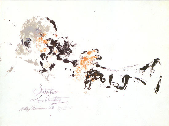 Satchmo At Chez Paris LeRoy Neiman Originals 702-222-2221