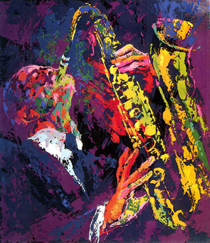 Sax Man LeRoy Neiman Originals 702-222-2221