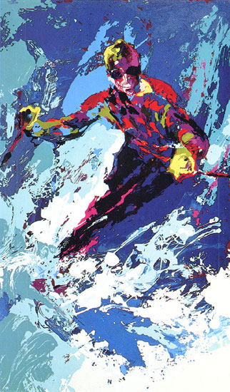 Skier LeRoy Neiman Originals 702-222-2221