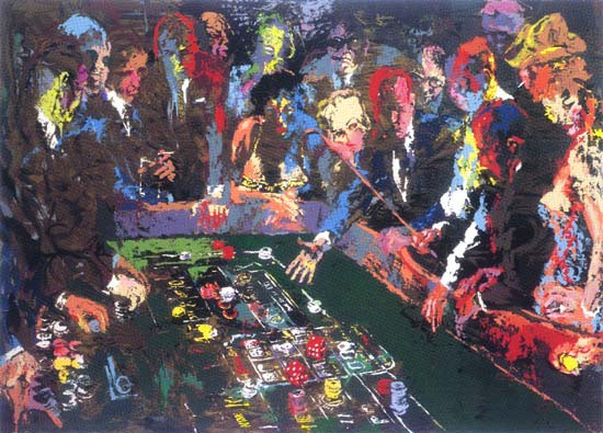 Vegas Craps LeRoy Neiman Originals 702-222-2221