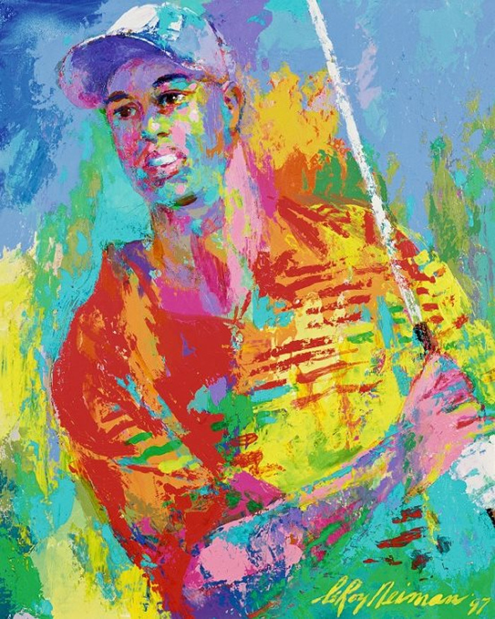 Tiger Woods LeRoy Neiman Originals 702-222-2221