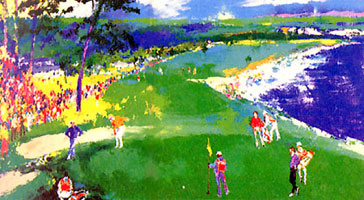 LeRoy Neiman Originals Call 702-222-2221 18th At Pebble Beach