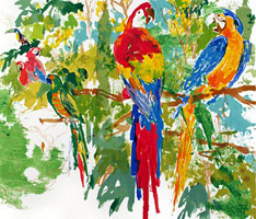 LeRoy Neiman Originals Call 702-222-2221 Birds Of Paradise