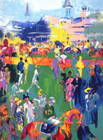 LeRoy Neiman Originals Call 702-222-2221 Derby Day Paddock