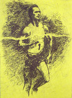 LeRoy Neiman Originals Call 702-222-2221 Indoor Miler, Eamon Coughlin